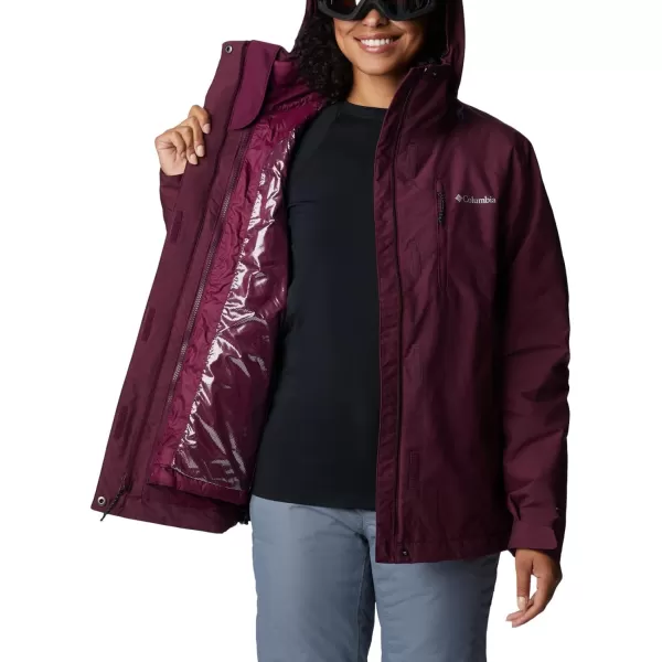 Columbia Womens Whirlibird IV Interchange Winter Jacket Waterproof amp BreathableMarionberry Crossdye