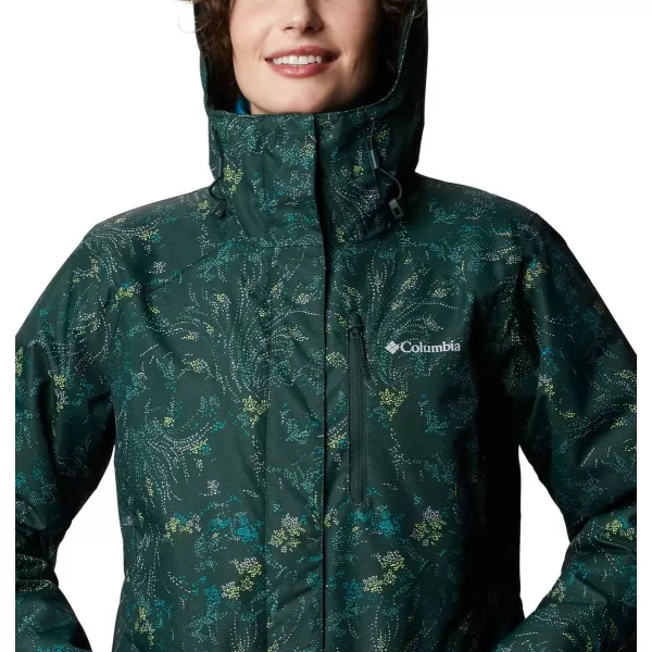 Columbia Womens Whirlibird IV Interchange Winter Jacket Waterproof amp BreathableSpruce Dotty Floral Print