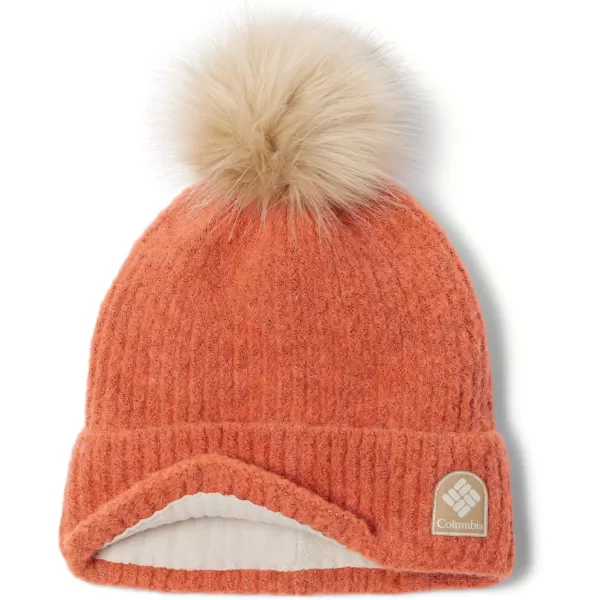 Columbia Womens Winter Blur Pom BeanieFaded Peach