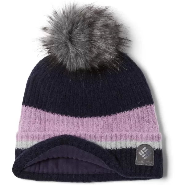 Columbia Womens Winter Blur Pom BeanieGumdrop Dark Nocturnal