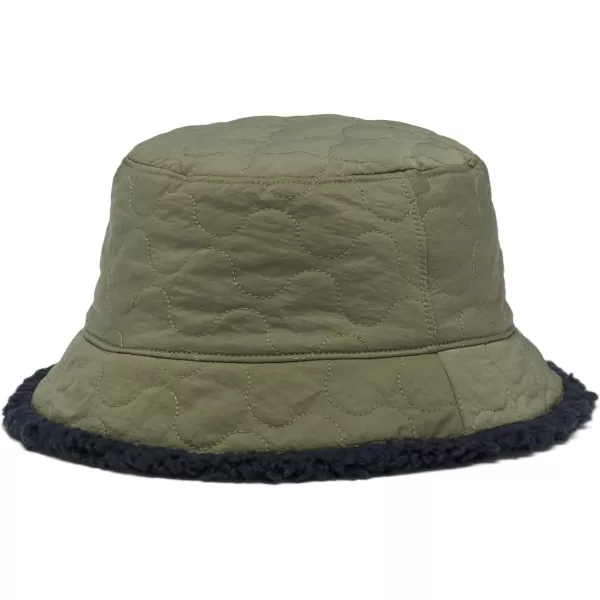 Columbia Womens Winter Pass Reversible Bucket HatStone GreenBlack