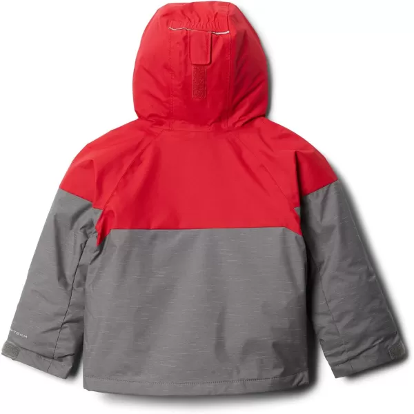 Columbia boys Alpine Actionnbspii JacketCity Grey HeatherMountain Red