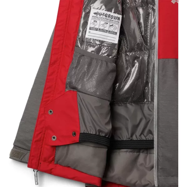 Columbia boys Alpine Actionnbspii JacketCity Grey HeatherMountain Red