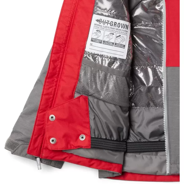 Columbia boys Alpine Actionnbspii JacketCity Grey HeatherMountain Red