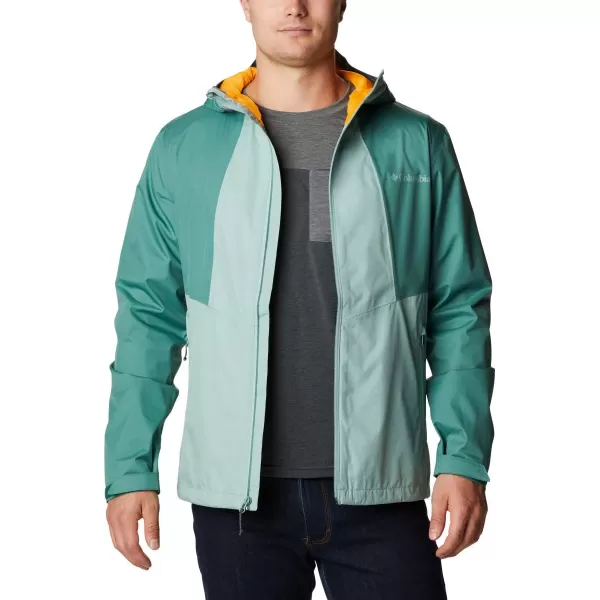 Columbia mens Inner Limits II JacketAqua ToneThyme Green