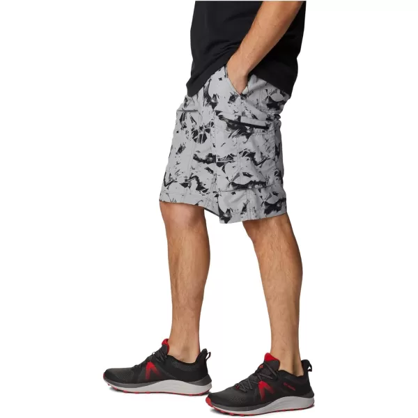 Columbia mens Silver Ridge Printed Cargo ShortBlack Dye Frond