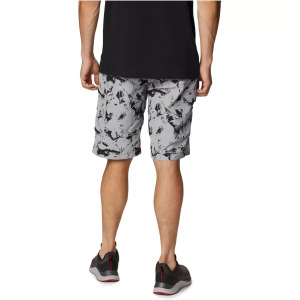 Columbia mens Silver Ridge Printed Cargo ShortBlack Dye Frond