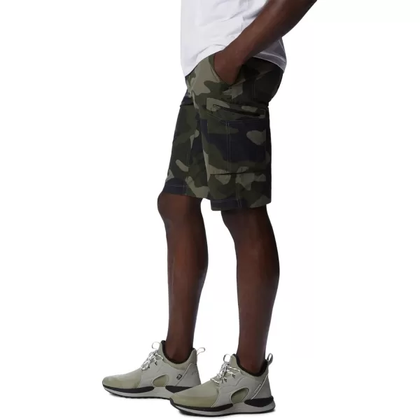 Columbia mens Silver Ridge Printed Cargo ShortStone Green Mod Camo