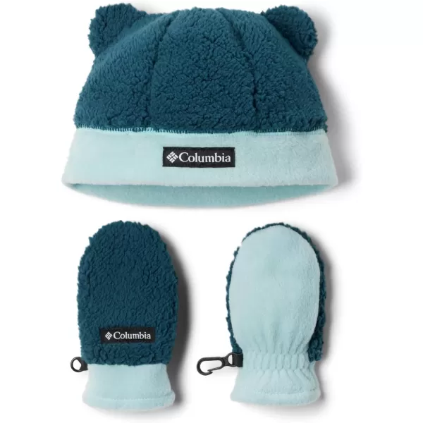 Columbia unisexbaby Toddler Rugged Ridge Beanie and MittenBeanie HatNight Wave Aqua Haze