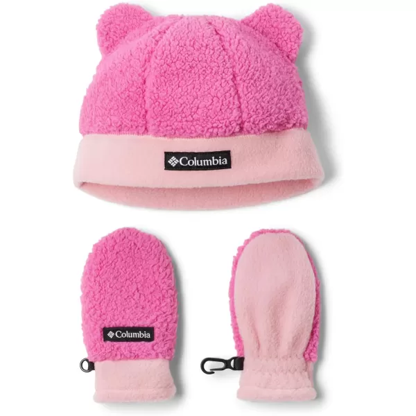 Columbia unisexbaby Toddler Rugged Ridge Beanie and MittenBeanie HatPink Ice Pink Orchid