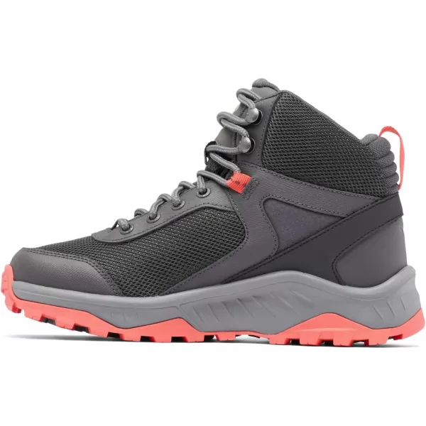 Womens Trailstorm Ascend Mid Waterproof Hiking ShoeDark Grey  Red Coral