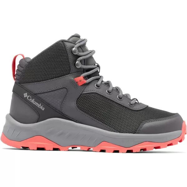 Womens Trailstorm Ascend Mid Waterproof Hiking ShoeDark Grey  Red Coral