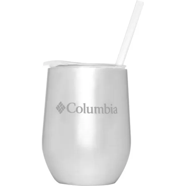 Columbia 12 fl oz DoubleWall Insulated Vacuum Cocktail Tumbler with Straw StainlessStainless