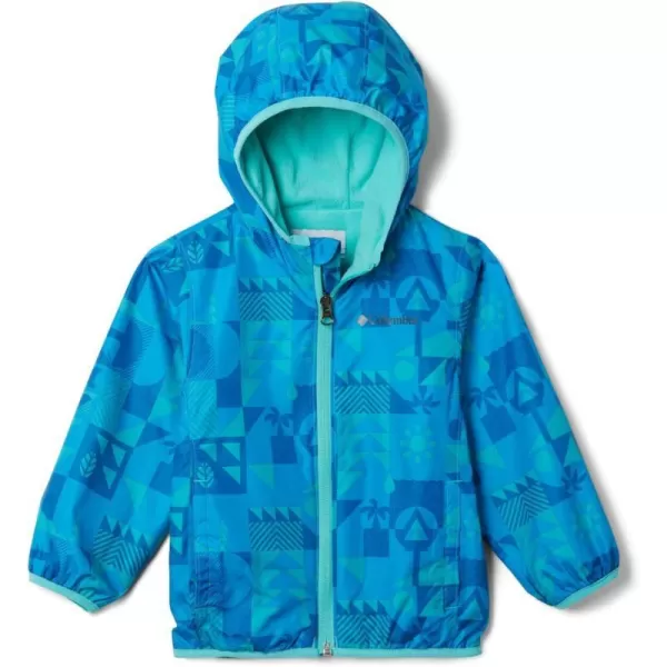 Columbia Baby Boys Mini Pixel Grabber Ii Wind JacketBright Aqua Quest