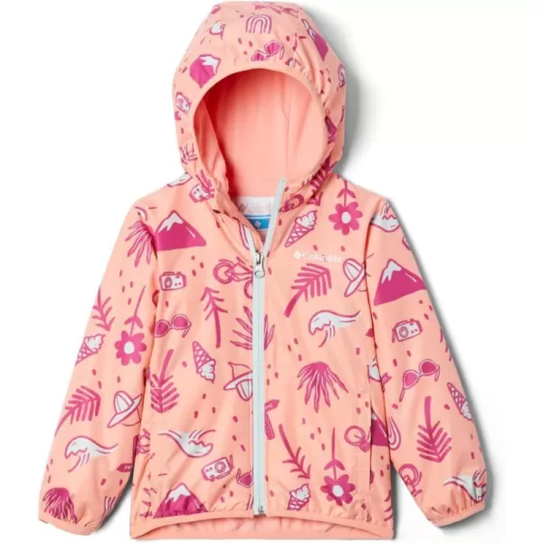 Columbia Baby Boys Mini Pixel Grabber Ii Wind JacketCoral Reef Vacation Vibes