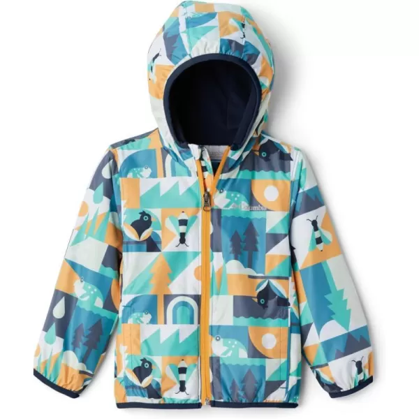 Columbia Baby Boys Mini Pixel Grabber Ii Wind JacketDeep Marine Summer Escape