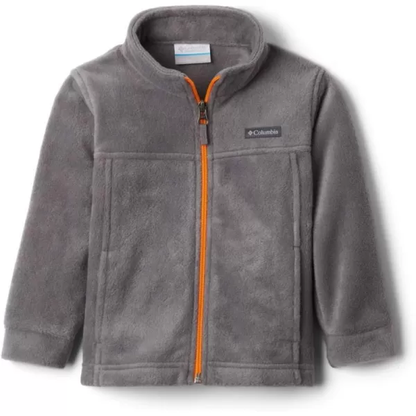 Columbia Baby Boys Steens Mountain Ii FleeceCity Grey Flame Orange