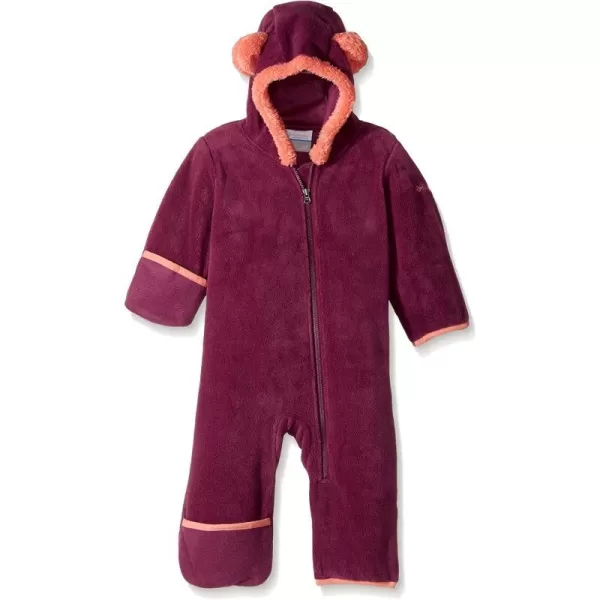 Columbia Baby Boys Tiny Bear Ii Bunting Warm Soft FleeceDark Raspberry