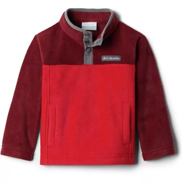 Columbia Baby Steens MTN 14 Snap Fleece PullOverMountain RedRed Jasper