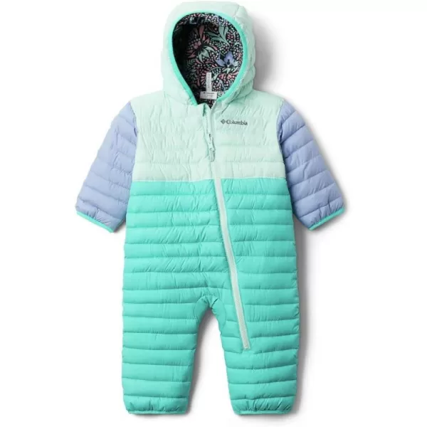 Columbia BabyGirls Powder LitenbspReversible BuntingDolphinSea IceEmpress