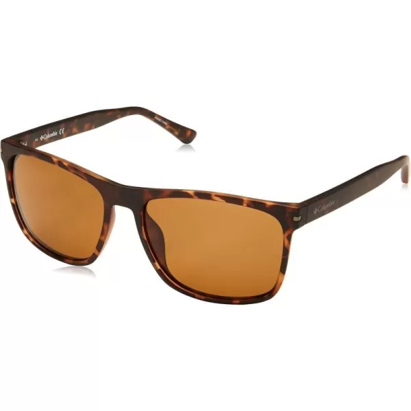 Columbia Boulder Ridge Rectangular SunglassesMatte TortoiseBrown Polarized