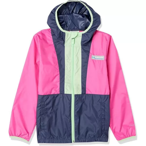 Columbia Boys Back Bowl Hooded WindbreakerPink IceNocturnalKey West