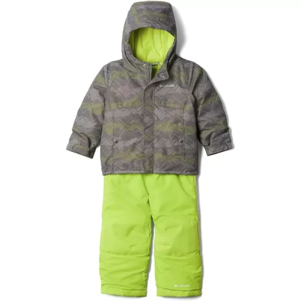 Columbia Boys Buga SetCity Grey Dotscape PrintBright Chartreuse