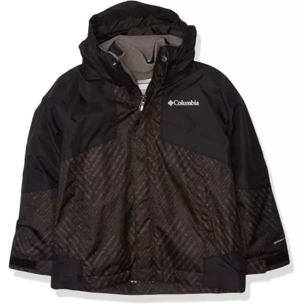 Columbia Boys Bugaboo II Fleece Interchange JacketBlack Chevron PrintBlack