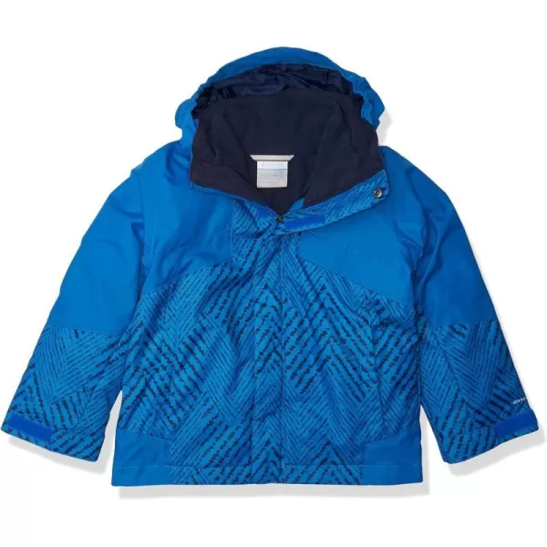 Columbia Boys Bugaboo II Fleece Interchange JacketBright Indigo Chevron PrintBright Indigo