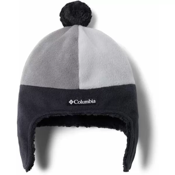 Columbia Boys Frosty Trail Youth Earflap BeanieBlackCity Grey