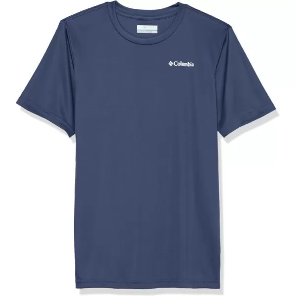 Columbia Boys Grizzly Ridge Back Graphic Short Sleeve TeeCollegiate NavyStarry Peaks Graphic