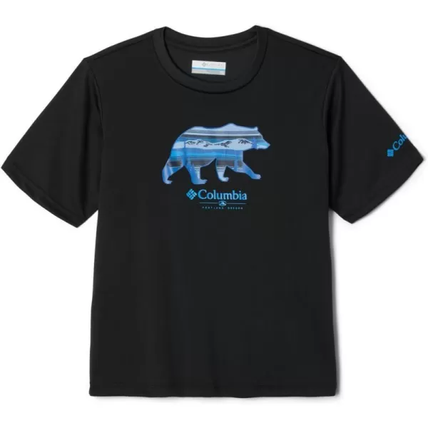 Columbia Boys Grizzly Ridge Short Sleeve Graphic ShirtBlackScenic Stroll Graphic