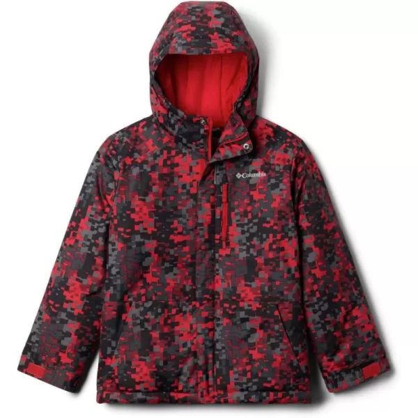 Columbia Boys Lightning Lift JacketMountain Red Weave Print