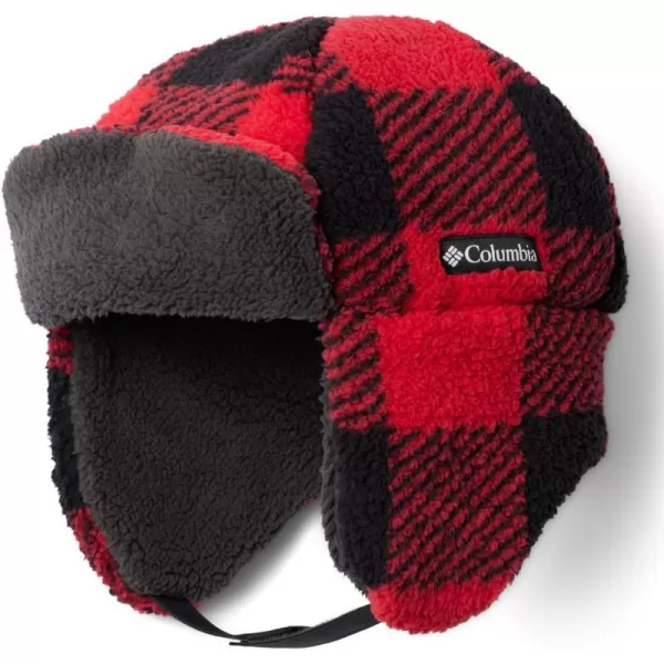 Columbia Boys Little Rugged Ridge Sherpa TrapperRed Lily Check