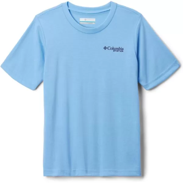 Columbia Boys PFG Short Sleeve Graphic TeeWhite CapFins  Stripes Graphic