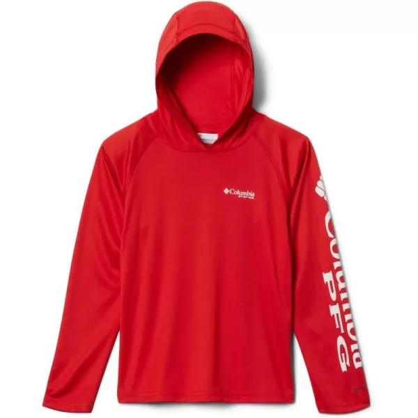 Columbia Boys PFG Terminal Tackle HoodieRed Spark