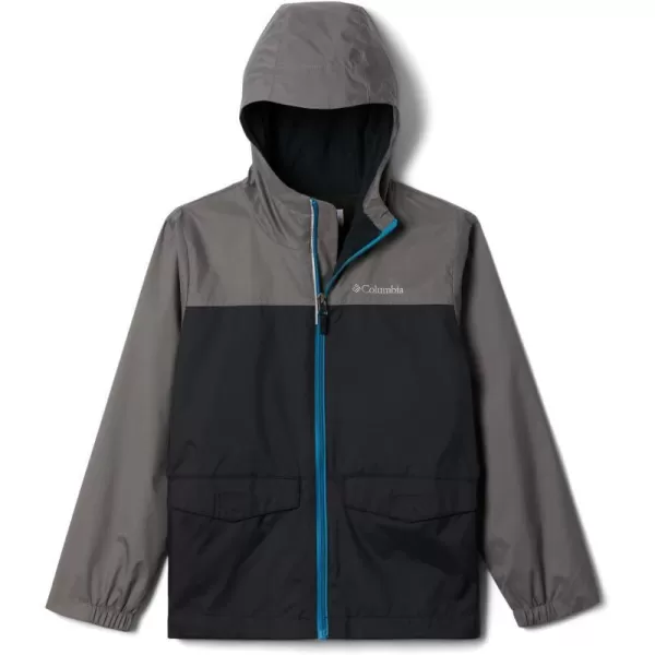 Columbia Boys RainZilla JacketBlackCity Grey