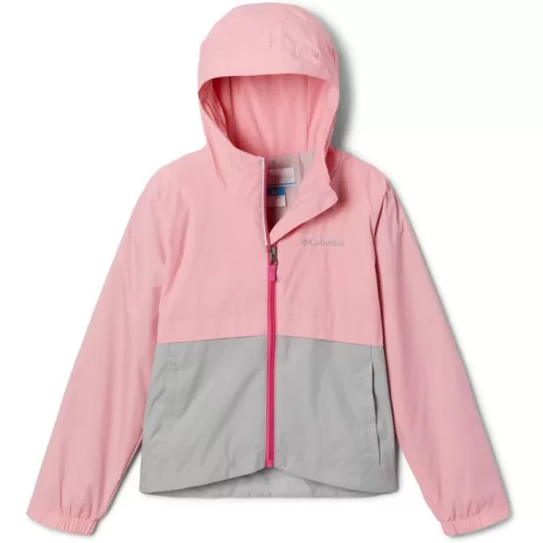 Columbia Boys RainZilla JacketPink Orchid  Columbia Grey