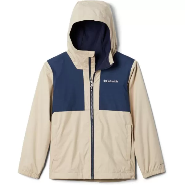 Columbia Boys Rainy Trails Fleece Lined JacketAncient FossilCollegiate Navy Slub