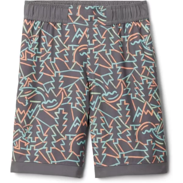 Columbia Boys Sandy Shores Boardshort MoistureWicking UV Sun ProtectionCity Grey Camptastic