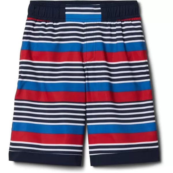 Columbia Boys Sandy Shores Boardshort MoistureWicking UV Sun ProtectionCollegiate Navy Milo Stripe