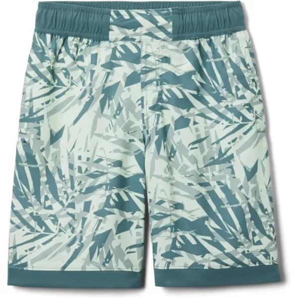 Columbia Boys Sandy Shores Boardshort MoistureWicking UV Sun ProtectionMetal Dye Palms TonalMetal