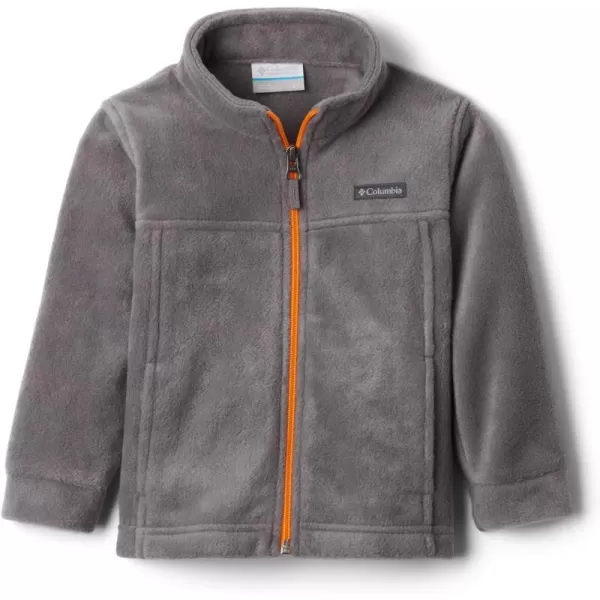 Columbia Boys Steens Mt Ii Fleece JacketCity Grey Flame Orange