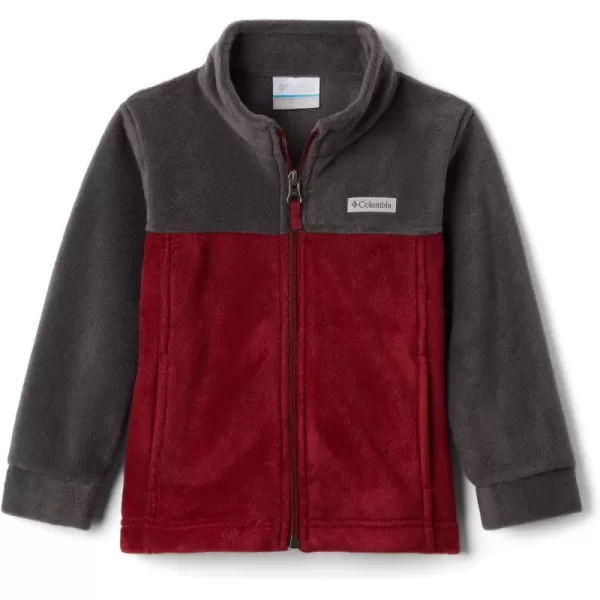 Columbia Boys Steens Mt Ii Fleece JacketRed Jasper Shark