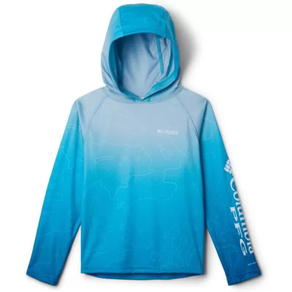 Columbia Boys Super Terminal Tackle HoodieOcean Blue Terminal Tech Camo