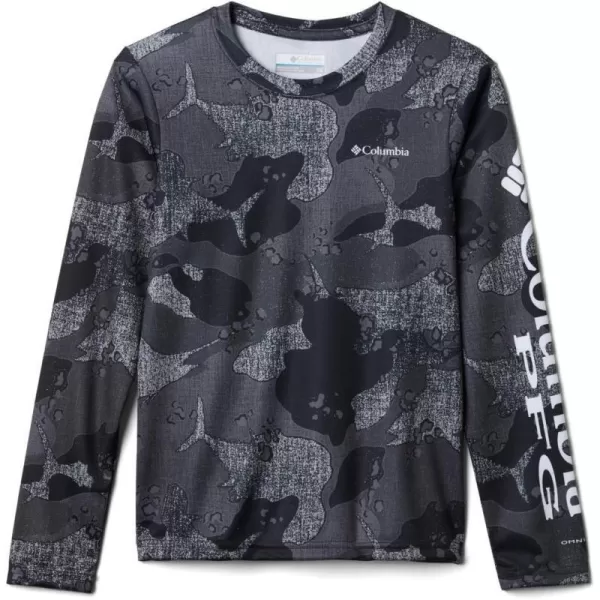 Columbia Boys Super Terminal Tackle Long SleeveBlack Gamefish Camo