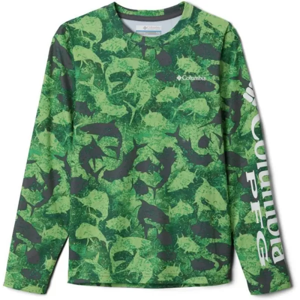 Columbia Boys Super Terminal Tackle Long SleeveCity Grey Inside Out Camo