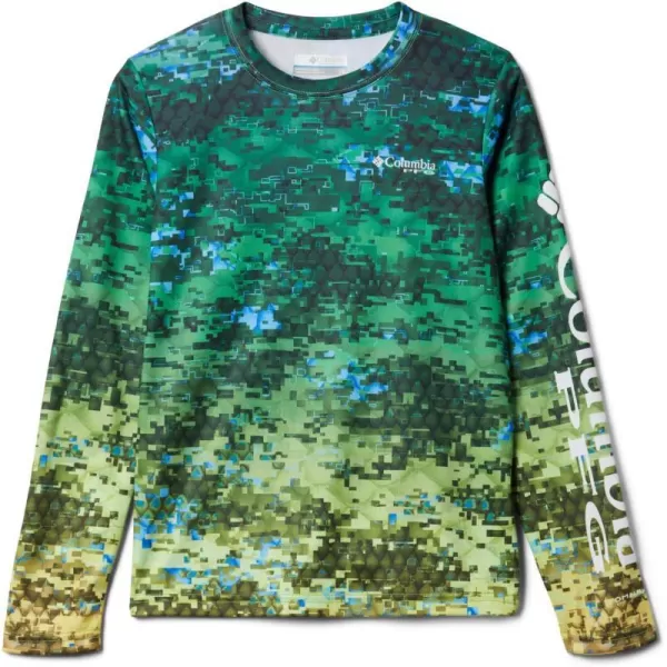 Columbia Boys Super Terminal Tackle Long SleeveDorado Digi Camo Fade