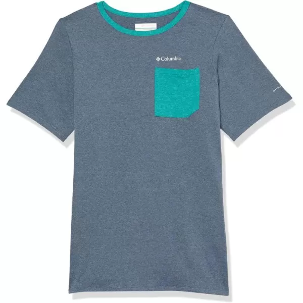 Dark Mountain Heather/Bright Aqua Heather