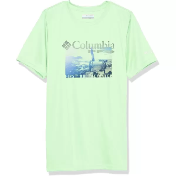 Columbia Boys Terminal Tackle PFG First on Water Short SleeveKey WestSunrise Salt Graphic